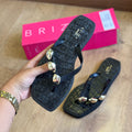Chinelo de Dedo Arezzo com Detalhes Brilhosos Z190270254