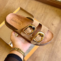 Sandália Papete Beira Rio Detalhe Dourado 8523.116