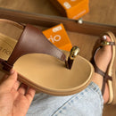 Sandália Beira Rio Detalhe Dourado 8513.113