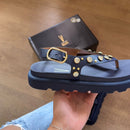 Sandália Vizzano Flatform Adornos Dourados 6510.125