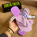 Kit Santa Lolla Chinelo Flip Flop Borracha E Necessaire Estampada 059A.4C52