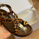 Sandália Arezzo Papete Animal Print A135550010