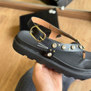 Sandália Vizzano Flatform Adornos Dourados 6510.125