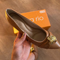 Sandália Beira Rio Salto Baixo Detalhe Dourado 4182.232