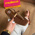 Sandália Moleca Rasteirinha Detalhe Metálico 5560.102