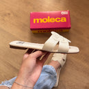 Sandália Moleca Rasteirinha Floral 5462.149