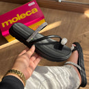 Sandália Moleca Rasteirinha Detalhe Strass 5490.127