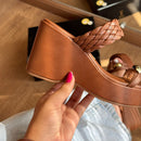 Tamanco Vizzano Detalhe Dourado 6575.102