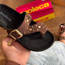 Sandália Moleca Detalhe Dourado 5500.120