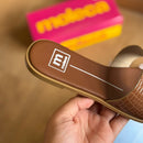 Sandália Moleca Rasteirinha Croco 5560.106