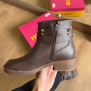 Bota Moleca Couro Fivela Tiras Grossas 5354.201