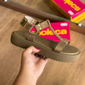 Sandália Moleca Detalhe Dourado 5489.125