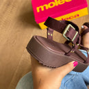 Sandália Moleca Detalhe Dourado 5489.125