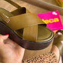 Sandália Moleca Plataforma Tiras Cruzadas 5566.102