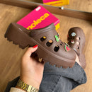Babuche Moleca + Charms Coqueiro 5563.103