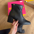 Bota Moleca Cano Curto Salto Bloco Médio 5352.100