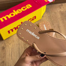 Chinelo De Dedo Moleca Grampos Dourados 5552.603