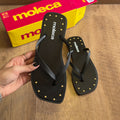 Chinelo De Dedo Moleca Grampos Dourados 5552.603