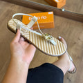 Sandália Beira Rio Detalhe Dourado 8519.120